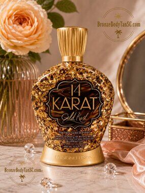 ☀️ 14 Karat - 14kt  ☀️ Gold Rush 14X Bronzer Tanning Lotion - Designer Skin - DS